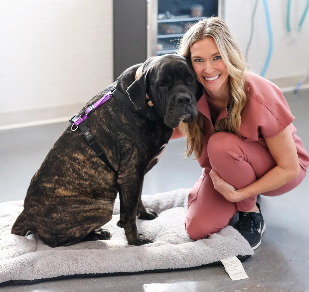 LaneVet-dr-baker-with-dog